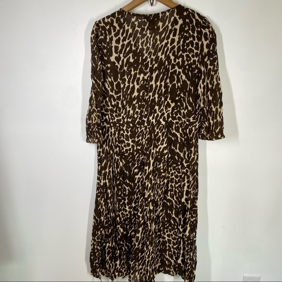 New Roaman’s Animal Print Button Down Dress 14W - Picture 6 of 7